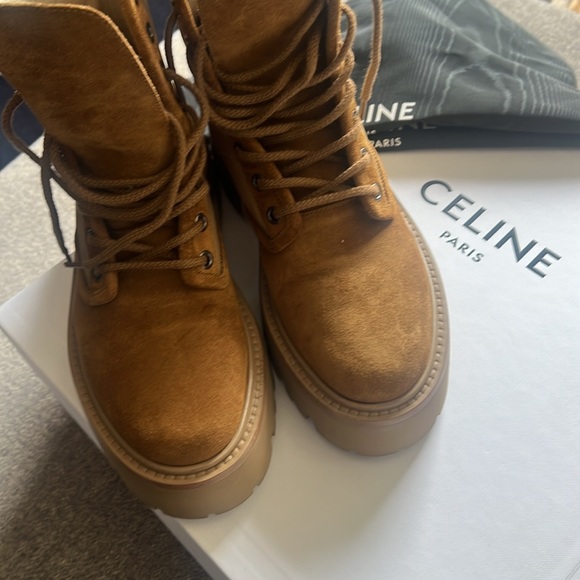 CELINE Paris Lace- up Boots - Picture 3 of 10